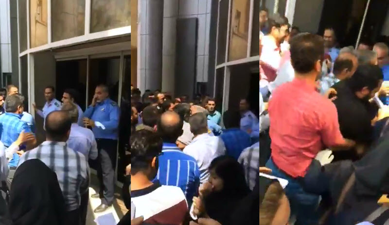 Iran: Unbezahlte Angestellte in Ahwaz geraten mit der Polizei aneinander