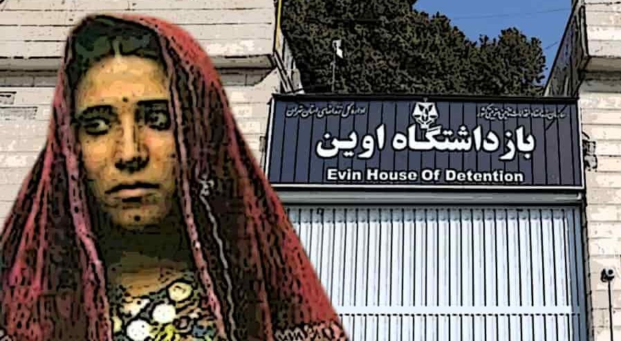 Nasimeh Eslam Zehi mit ihrem 7 Monate alten Baby seit über 400 Tagen im iranischen Evin-Gefängnis festgehalten