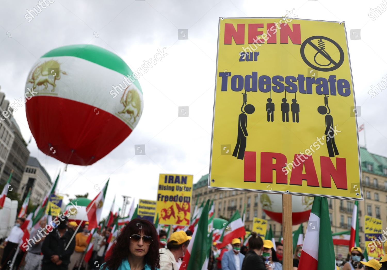 Demonstion against Iranian regime in Berlin, Germany - 17 Jul 2020