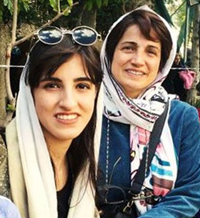 Nasrin Sotoudeh mit ihrer Tochter Mehraveh Khandan