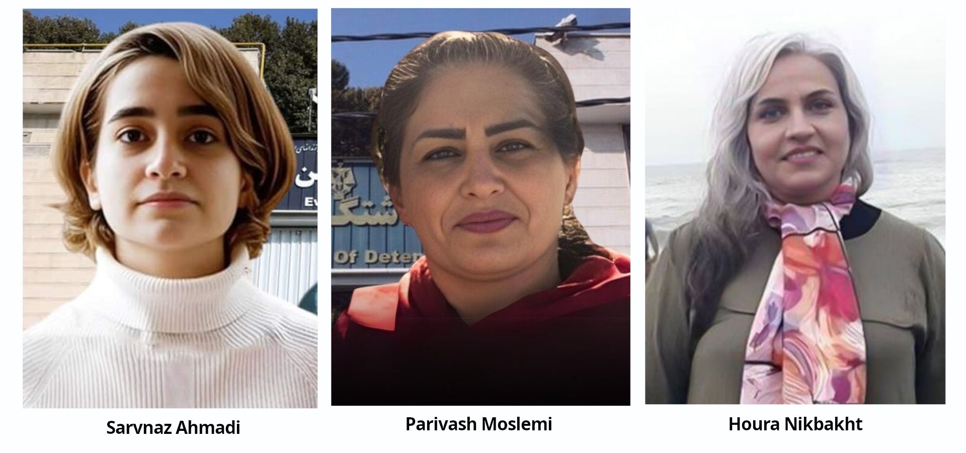 Sarvnaz ahmadi, Parivash Moslemi und Houra Nikbakht